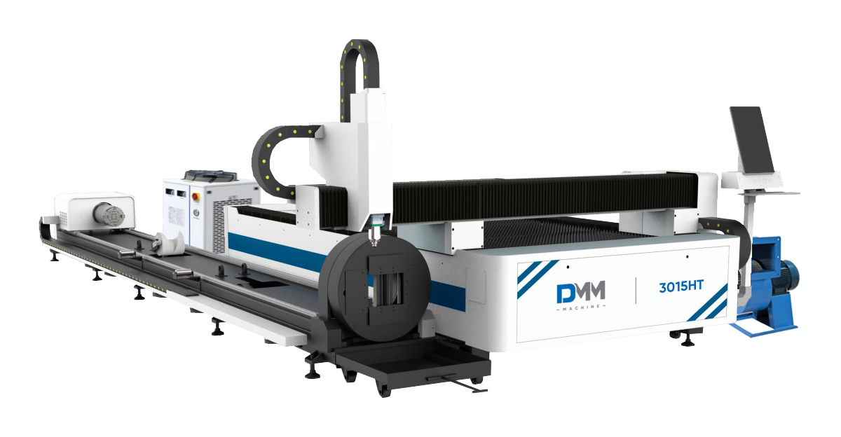 Комбинированный лазерный станок для резки труб и листового металла DMM 3015HT (1500W)
